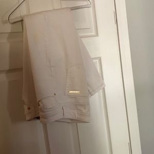 White Michael Kors Crop Skinny Jeans